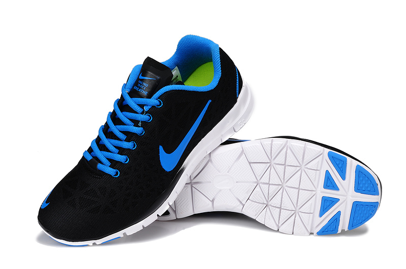 Nike Free 5.0 Formateur Femmes Chaussures De Course Nouvelle Bleu Noir